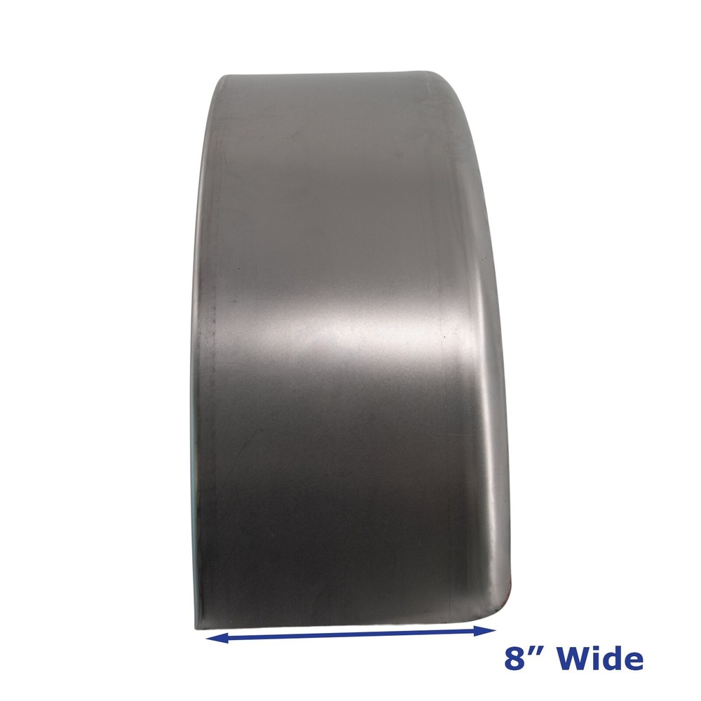 Cold Rolled Steel Trailer Fender Smooth Single Axle 8 x 28 x 10in