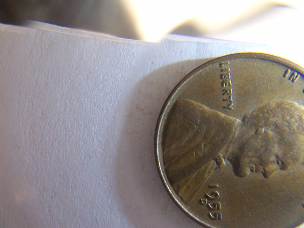 HIGHER GRADE 1955-D WHEAT PENNY DIE ERROR (Please see pics)