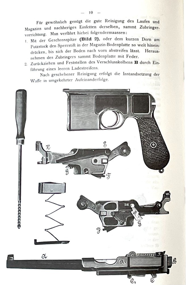 Mauser Broomhandle Factory Manual