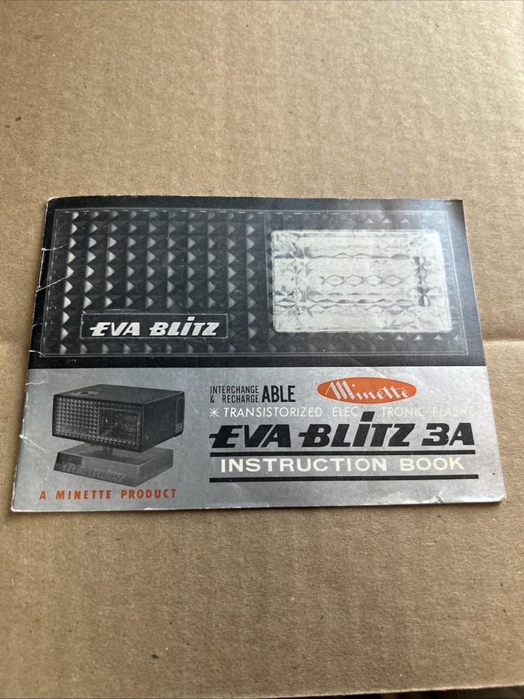 Eva Blitz 3A instruction book
