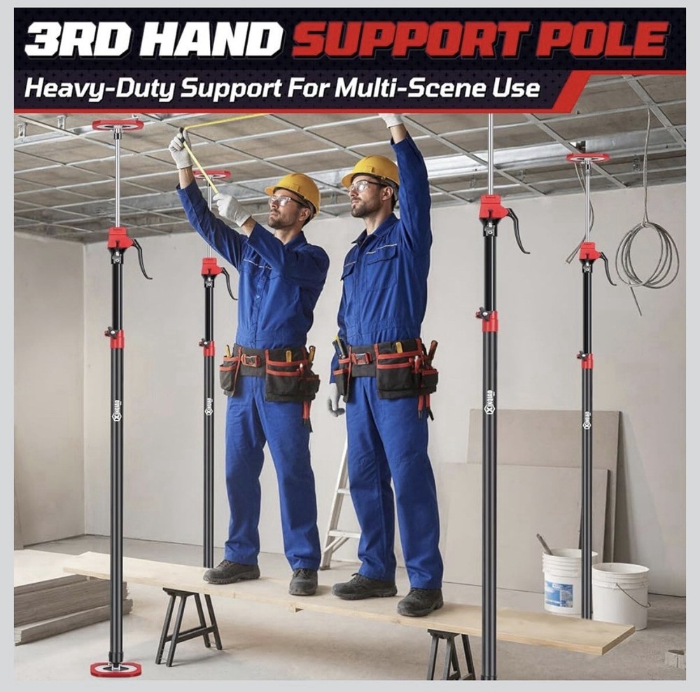 Cabinet Jacks for Installing Cabinets, Heavy Duty Third Hand Support Adjustable