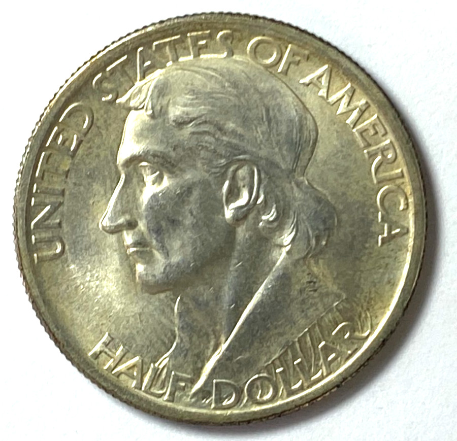 1936 50c Boone Commemorative Silver Half Dollar Uncirculated