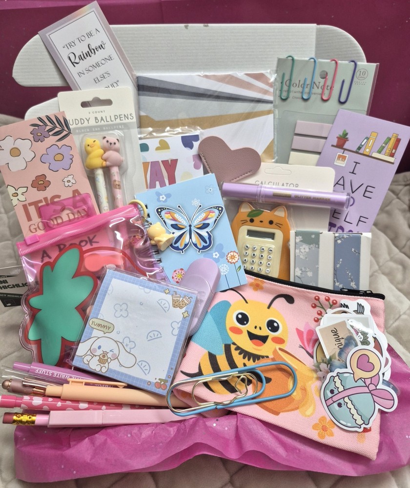 Gift for Her, Mystery Stationary Box 30pcs, Bundle Box, Office Items