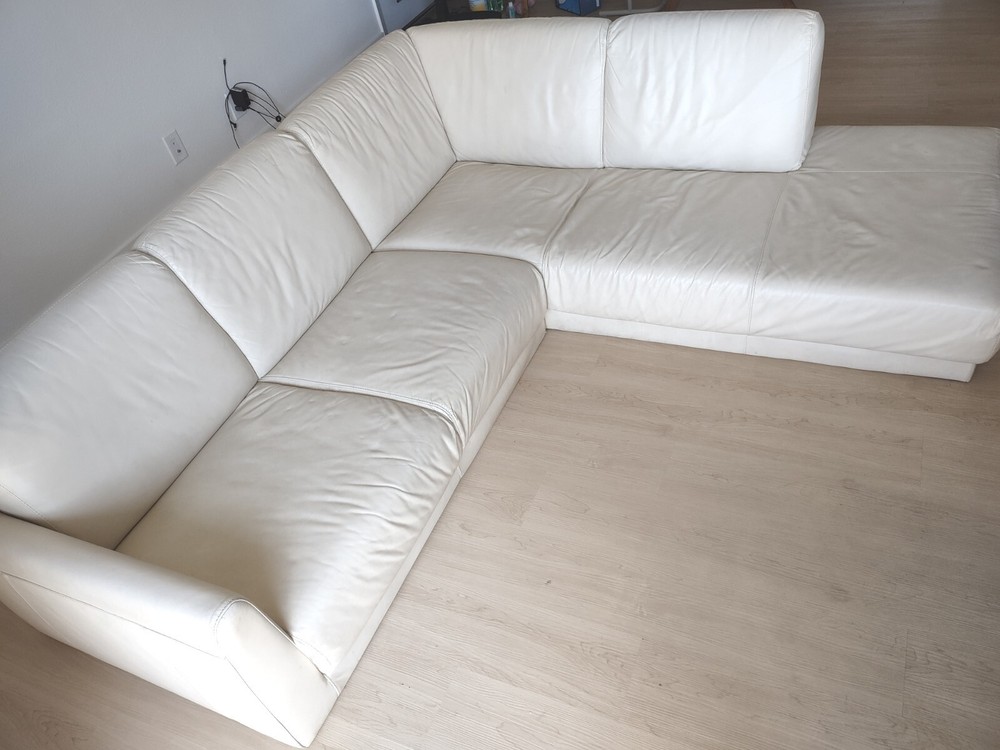Preowned or Used Leather Sofa - Genuine Leather