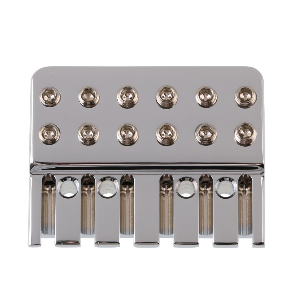 Guitar Brass Locking Nut String Lock for 6 String Headless Guitar Chrome