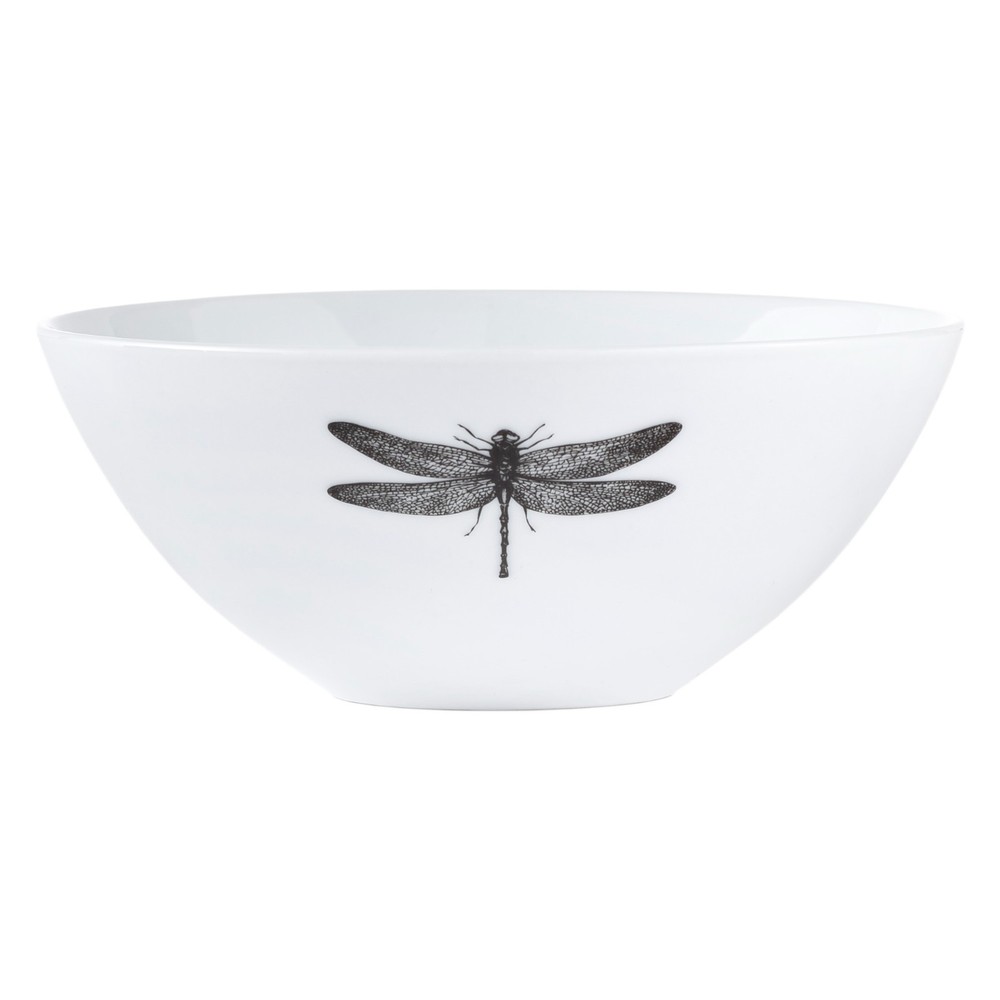 Dinnerset 16-Piece Dinnerware Set, White, Dragonfly