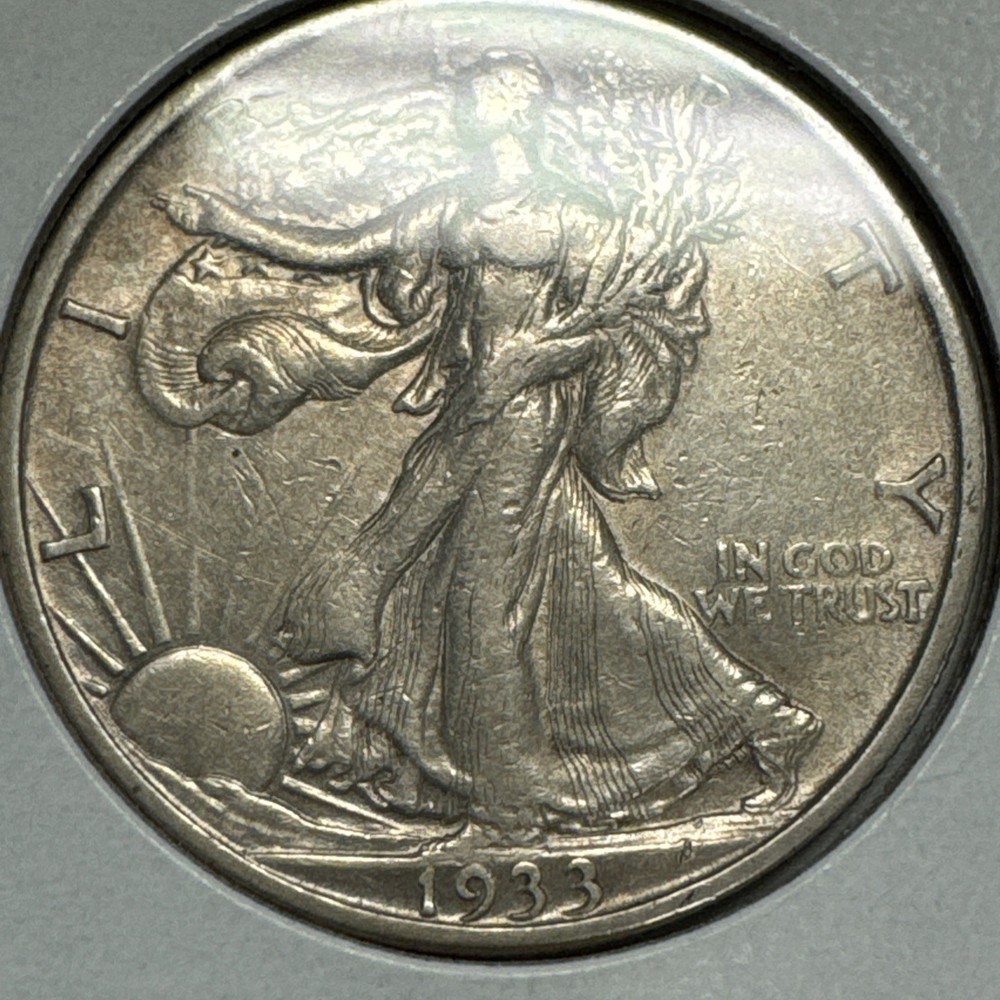 1933-S Walking Liberty Half Dollar XF+