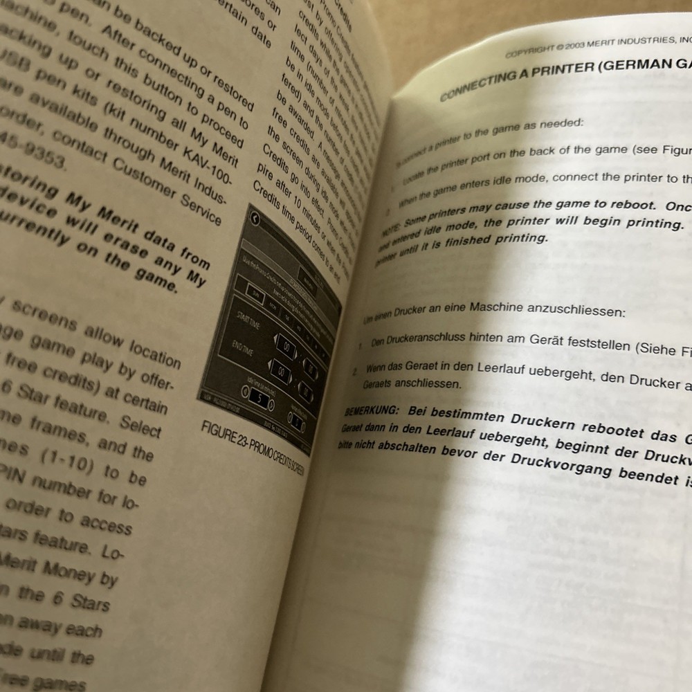 Original EVO MERIT MEGATOUCH owners manual