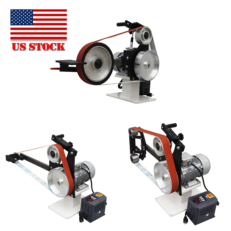 Frequency Conversion Industrial Sand-belt Machine 110V with 3 Configuration Sets