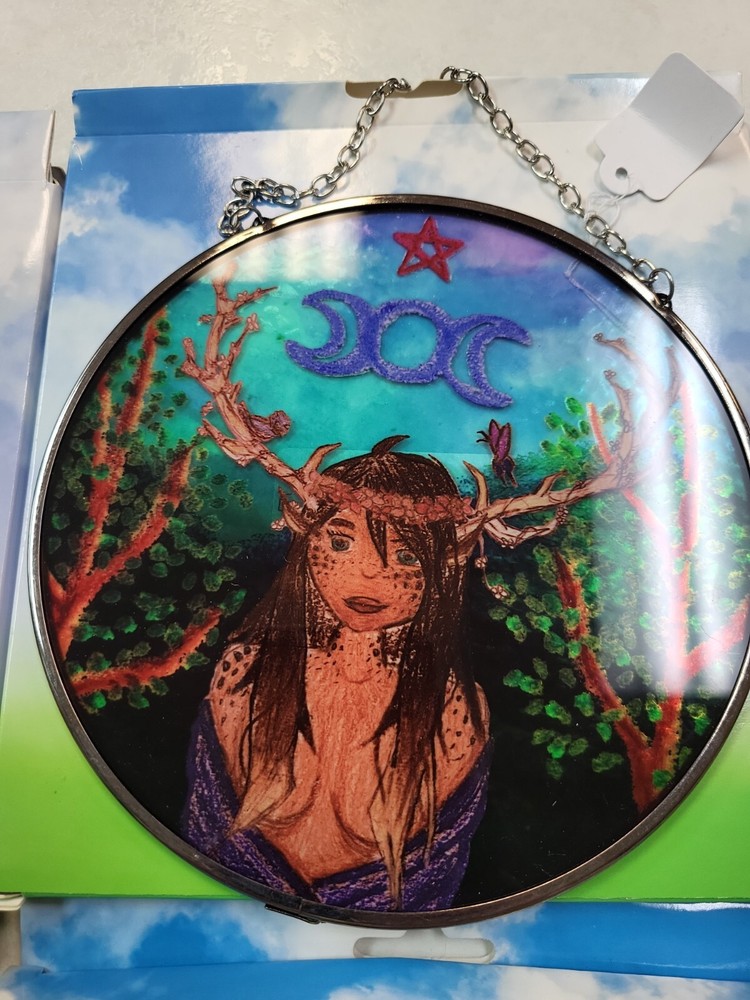 6 inch forest Goddess Suncatcher