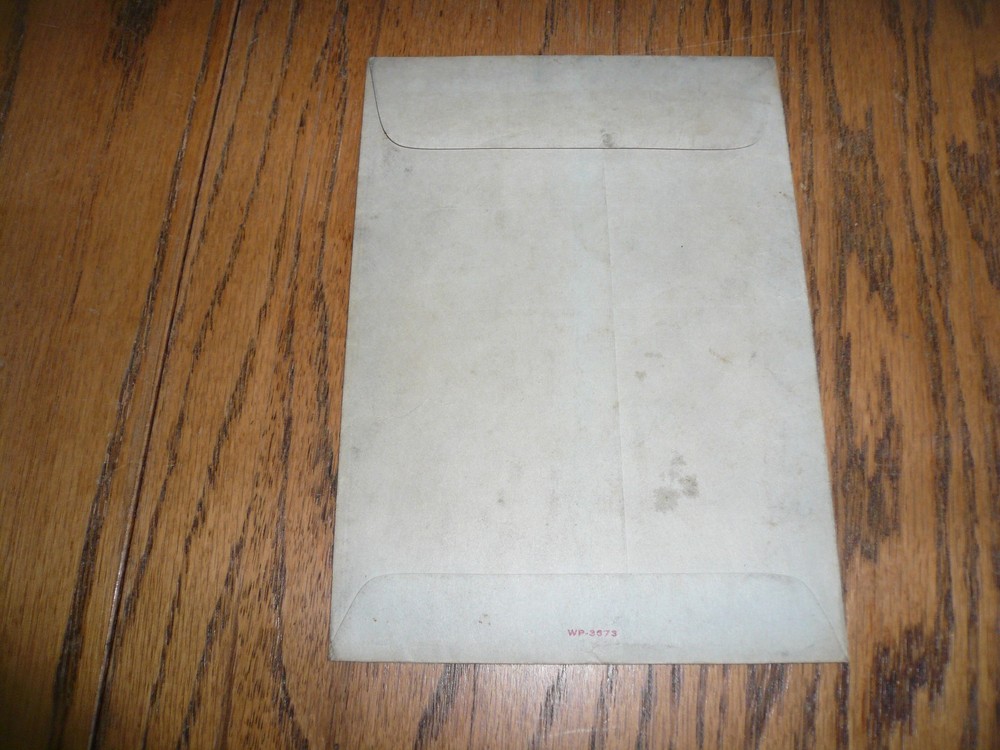 Studebaker Packard Carburetor Gasket Set Envelope - No Part - Original