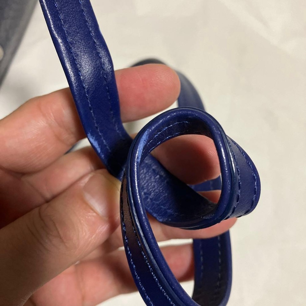 Longchamp Crocodile Embossed Handbag 2way 07a