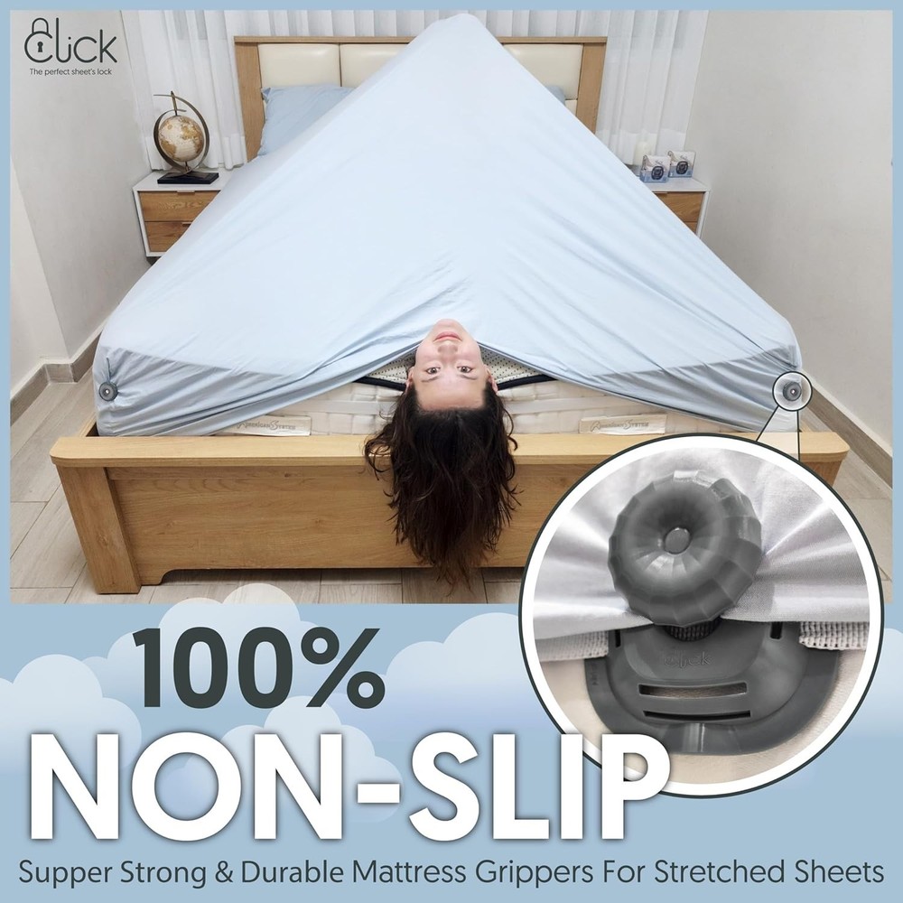 Sheet Holders for Adjustable Bed - Sheet Clips & Straps Keep Sheets in Place ...