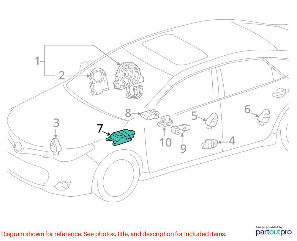 14 LEXUS ES350 SRS CONTROL MODULE 8917033860