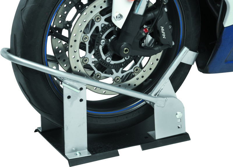 BikeMaster Heavy Duty Wheel Chock - Silver