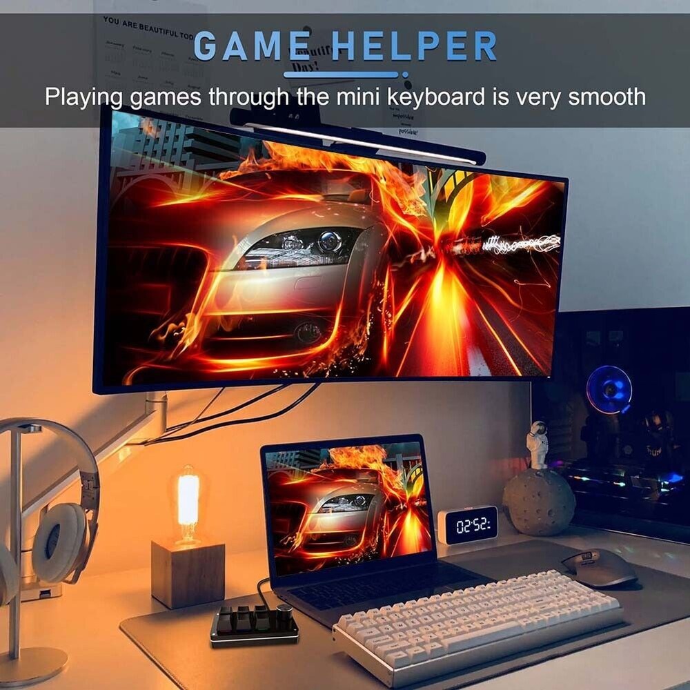 Macro Keyboard Knob 6 Key + 1 Knob Programmable Mechanical Keypad