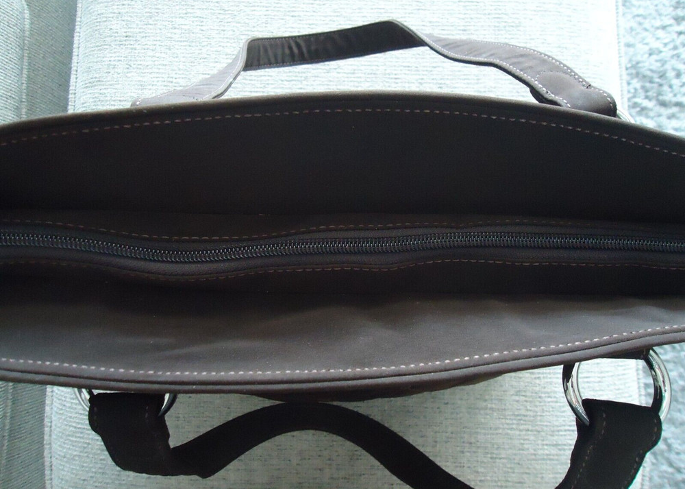 Vera Bradley Brown Quilted Microfiber Tote