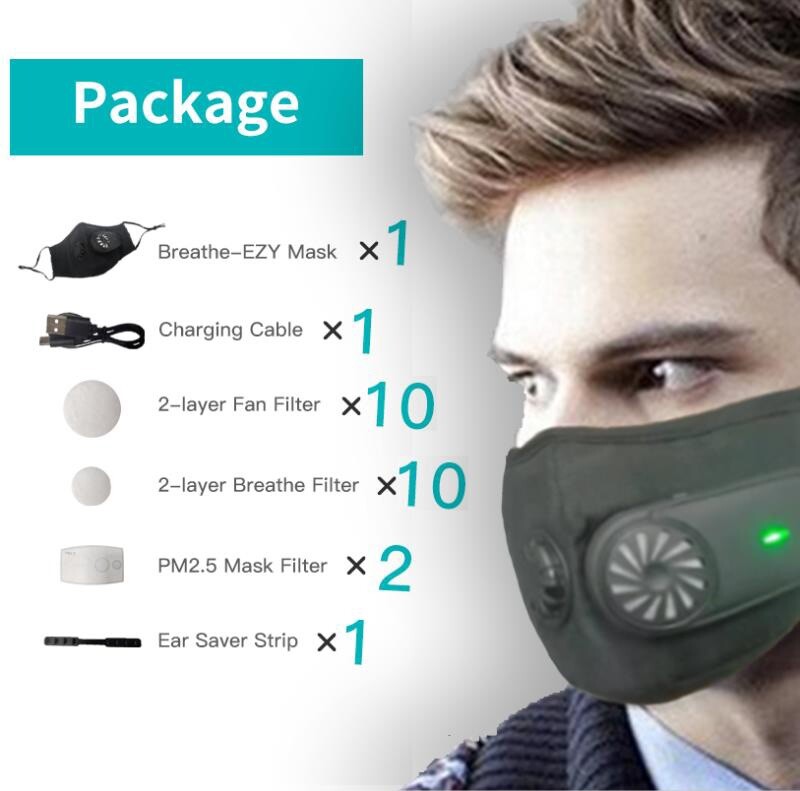 Face Mask with a FAN