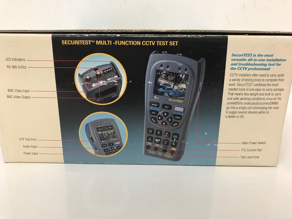 IDEAL 33-891 SECURITEST MULT-FUNCTION CCTV TEST SET NEW OPEN BOX