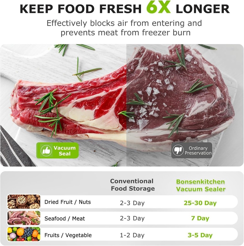 Compact Vacuum Sealer | Food Saver Machine