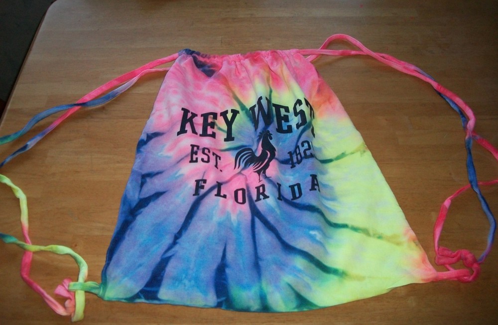 HOBO Bag TIE DYE PASTEL Sling Back Pack Hike Daypack KEY WEST BEACH Spring Break