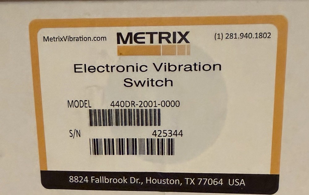 Metrix Electronic Vibration Switch  440DR-2001-0000