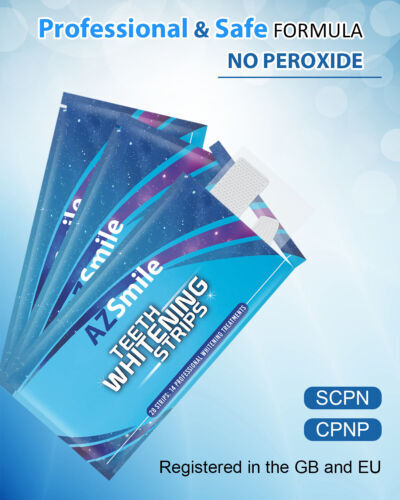 AZSmile 28pc Teeth Whitening Strips Tooth White Strips Remove Stains
