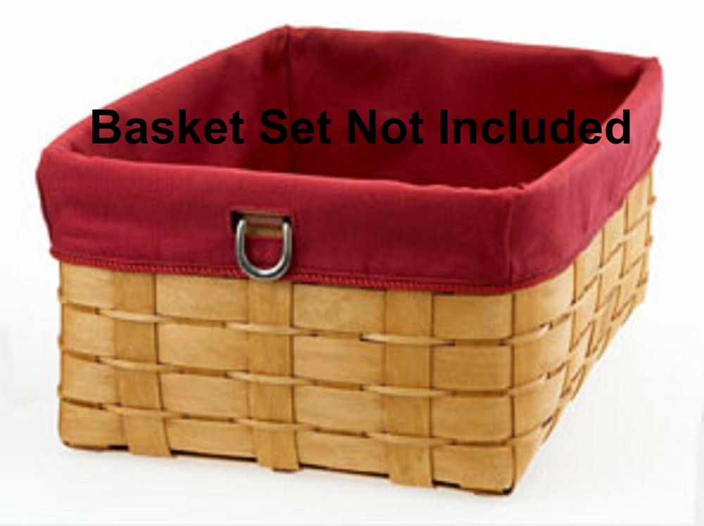 Longaberger Botanical Fields Sort & Store Large Rectangle Storage Basket Liner