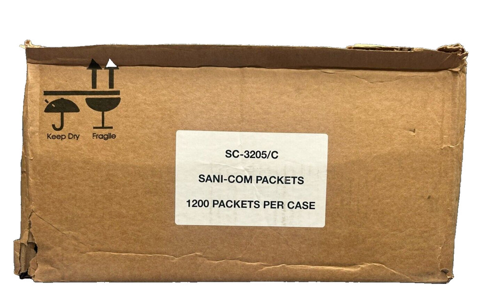 Case of 1200 Celeste Sani-Com Multi-Purpose Towelettes 3205