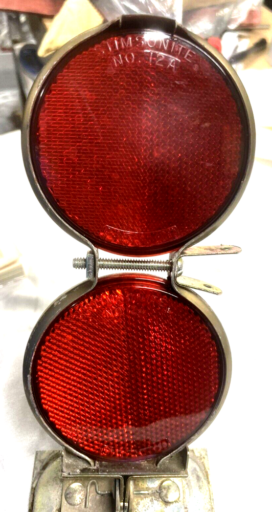 Vintage Delbar Windproof Tripod Reflector Flare Roadside Emergency