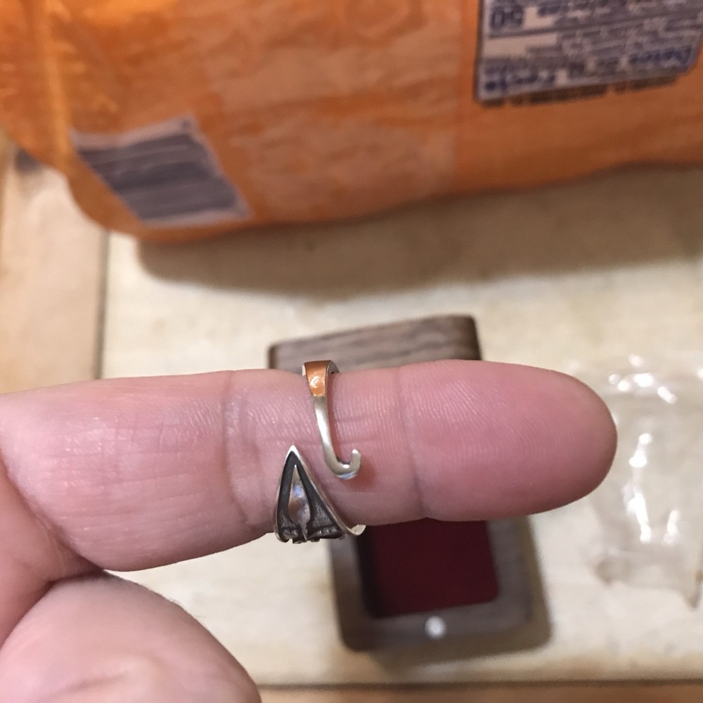 Crochet Ring in Wooden Display Box