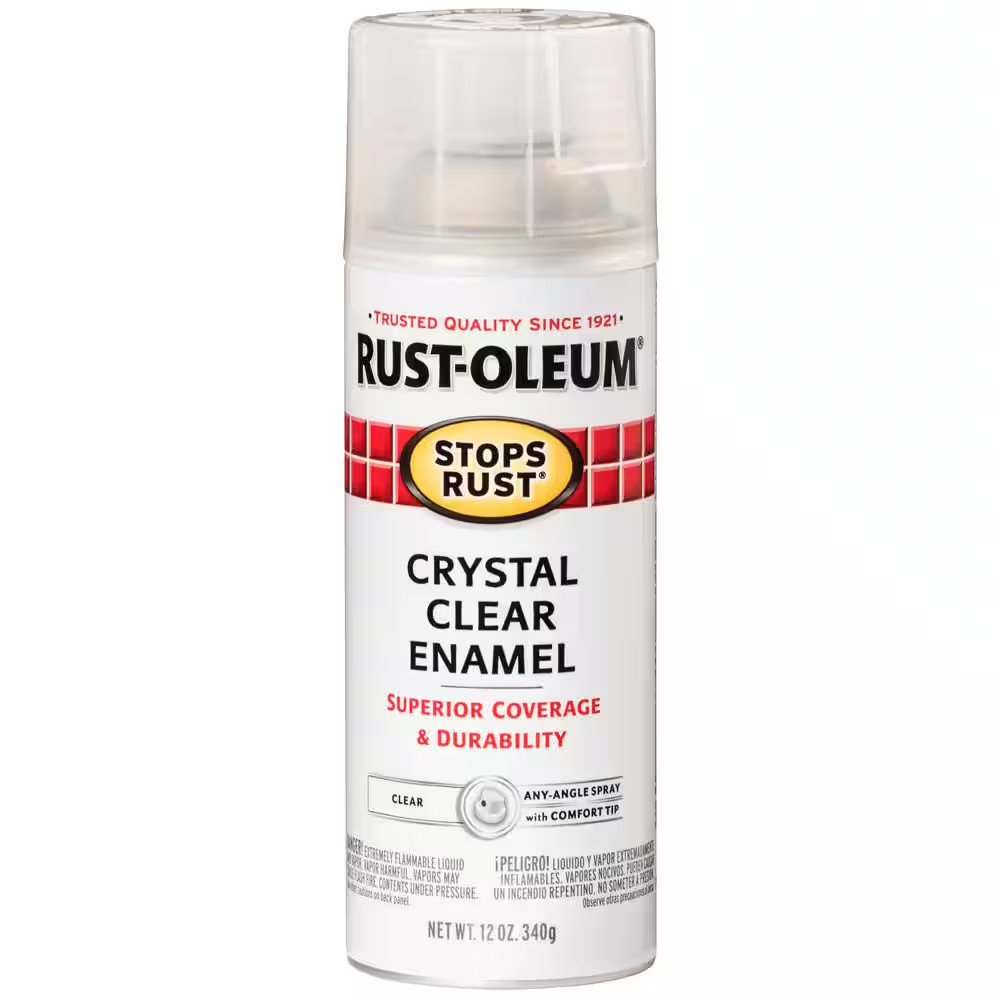 12 Oz. Protective Enamel Gloss Crystal Clear Spray Paint