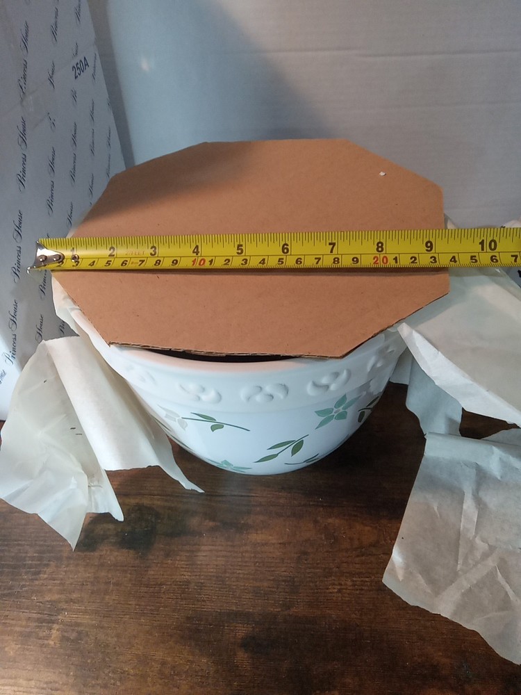 Princess House 2 Pc. Ceramic Flower Pot 250A