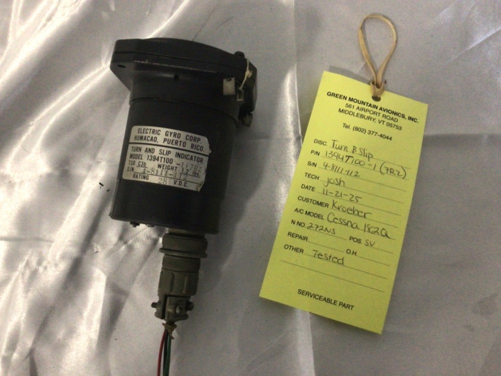 Turn Coordinator 1394T100-1(7RZ)