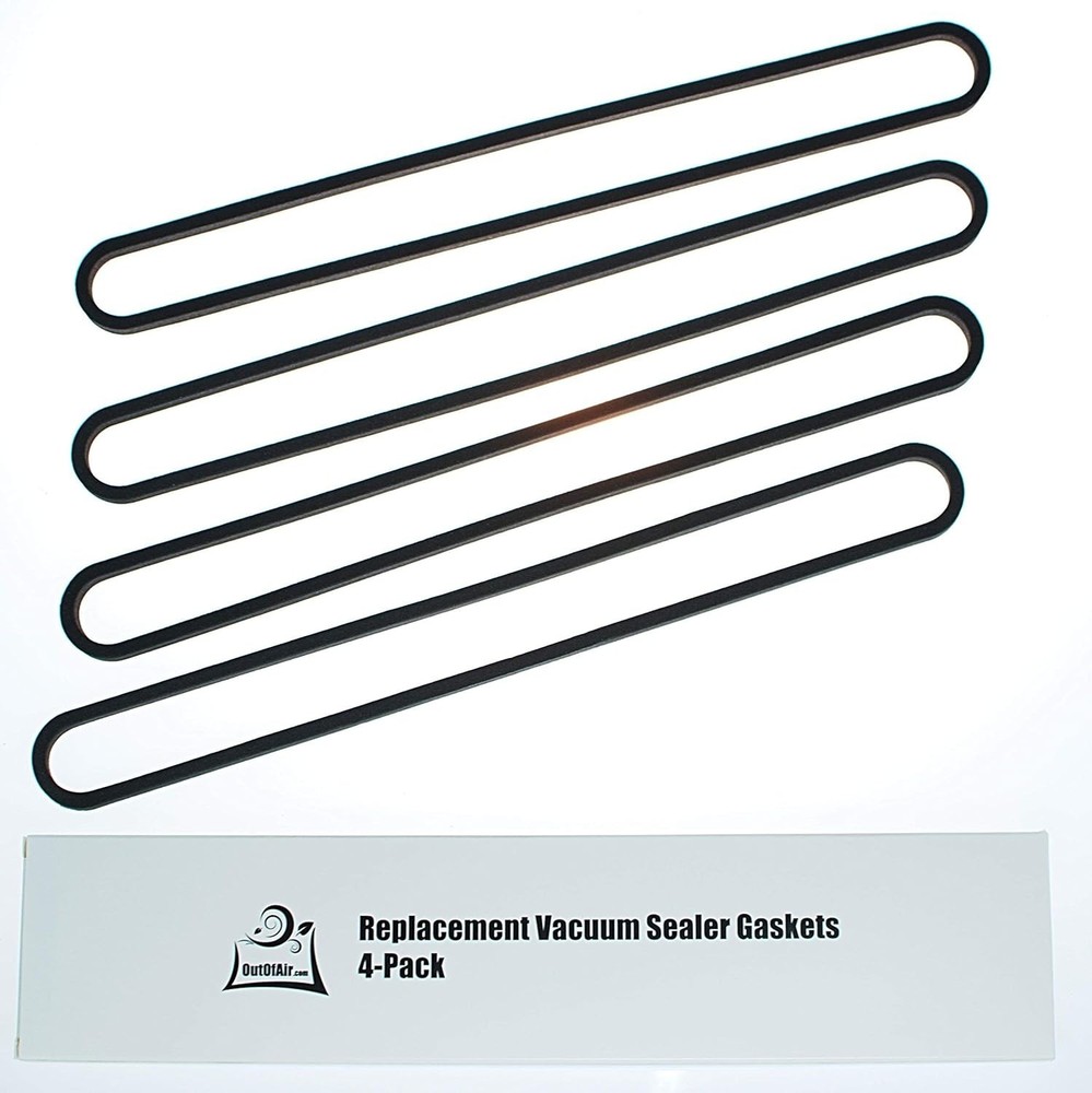 Upper & Lower Gasket Replacement for FoodSaver Models - 4 Durable Foam Gaskets