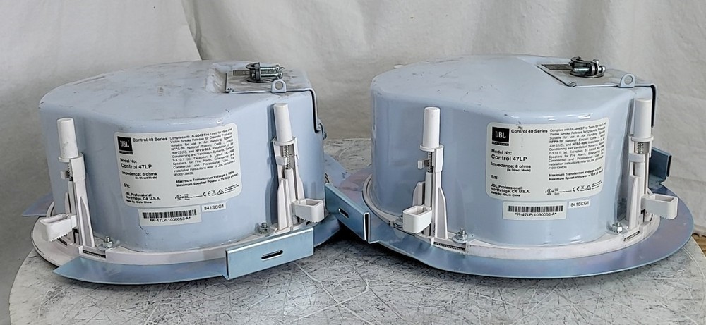 Pair of 2*JBL CONTROL 47LP Low-Profile Ceiling Speaker SEE NOTES