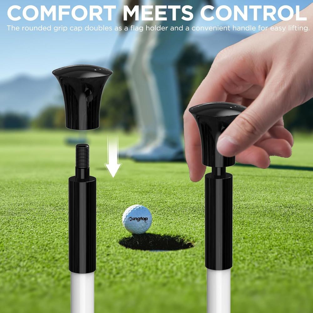 Adjustable Portable Golf Flagstick for Practice Putting Green