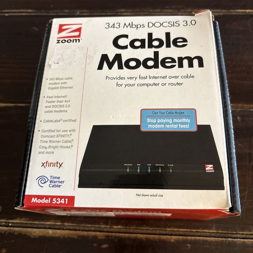 Zoom DOCSIS 3.0 Cable Modem Model 5341