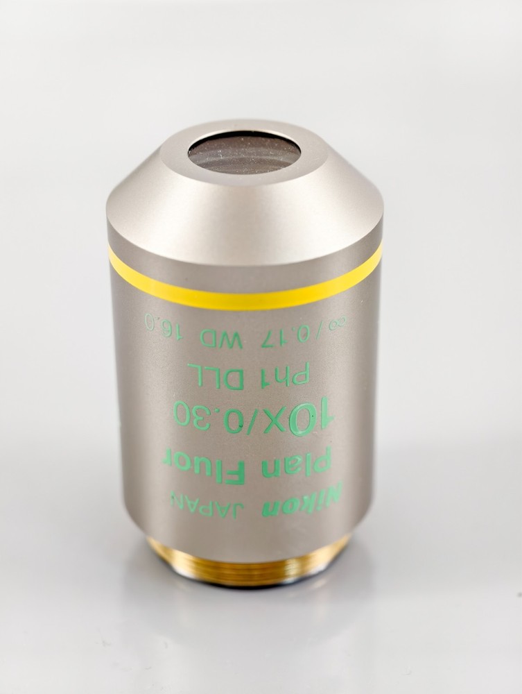 Nikon Plan Fluor 10x 0.30 Ph1 DLL Microscope Objective Eclipse E & i Series