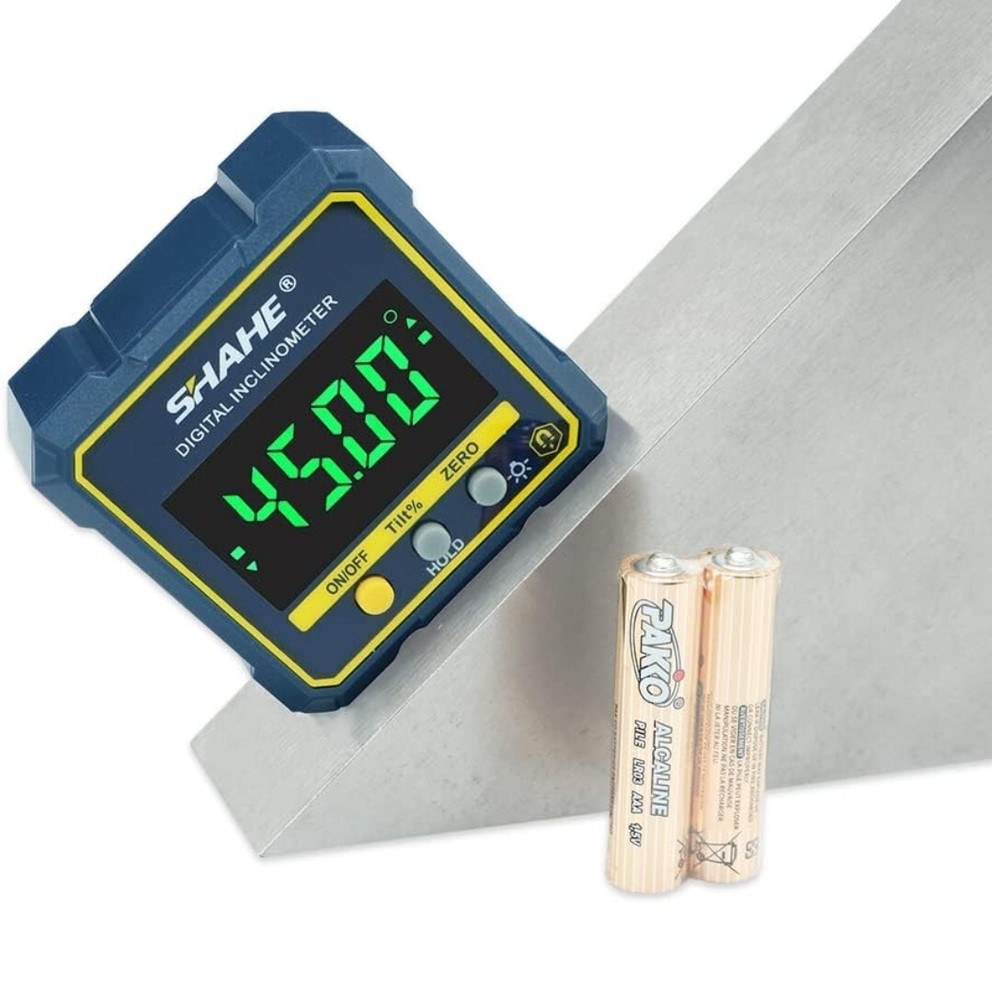 Digital Inclinometer Level Box Gauge Angle Meter Finder Protractor Magnetic Base