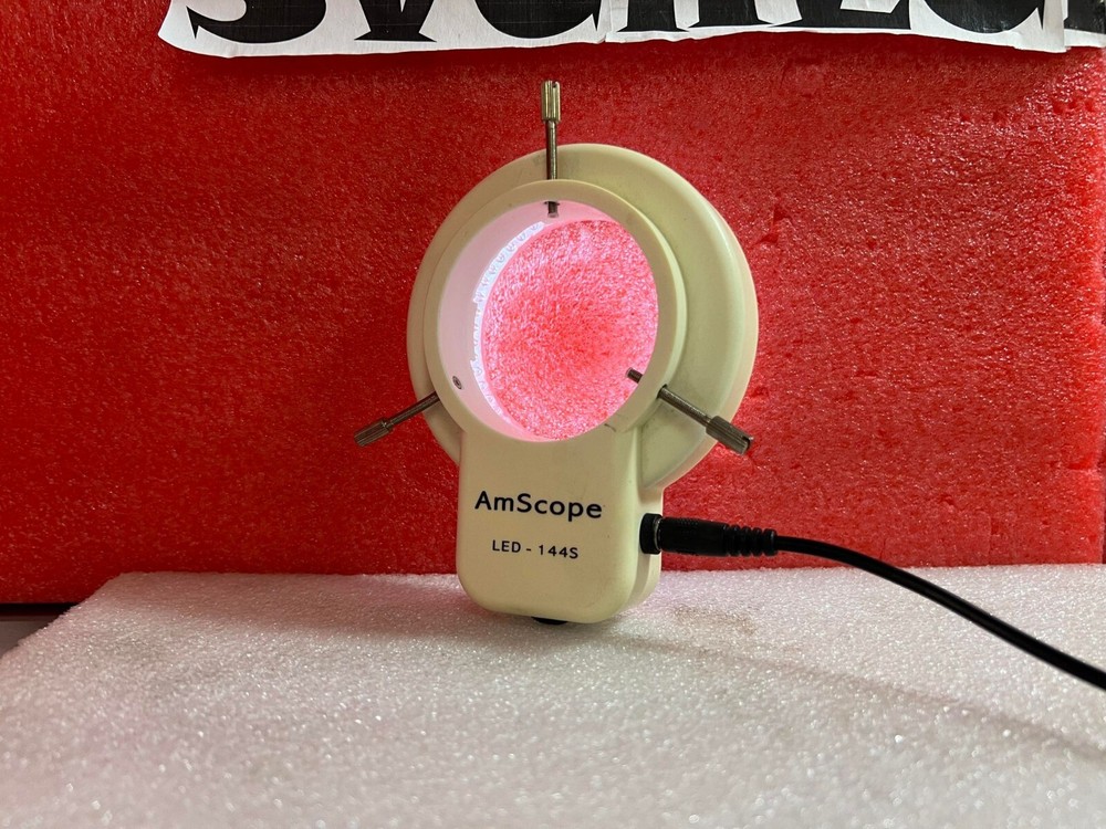 AmScope LED-144S Adjustable Microscope Compact Ring Light