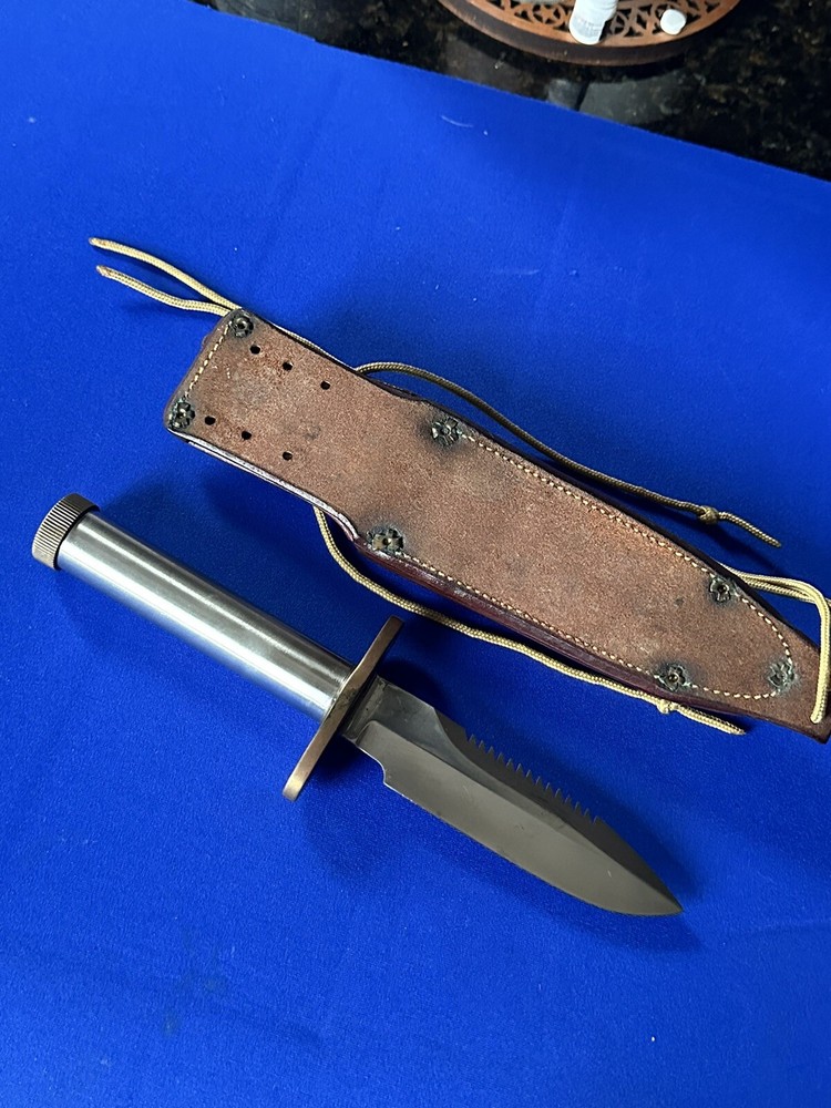 Vintage Early 70’s Randall Model 18~ Riveted Sheath~ Long Thread Cap