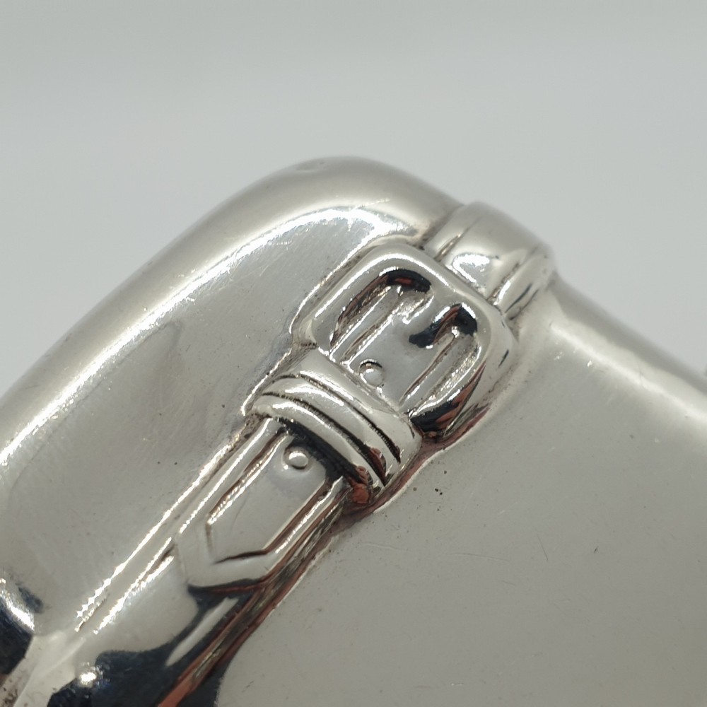 Sterling Silver Vesta Case Match Safe Holder Suitcase Design