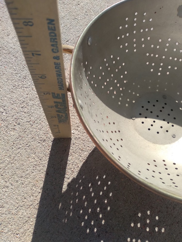 Vintage Copper Cookware Strainer Colander Handles