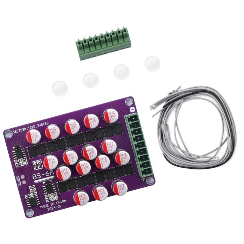8S 6A Energy Transfer Balancing Module Adjustable Current Large Capacity