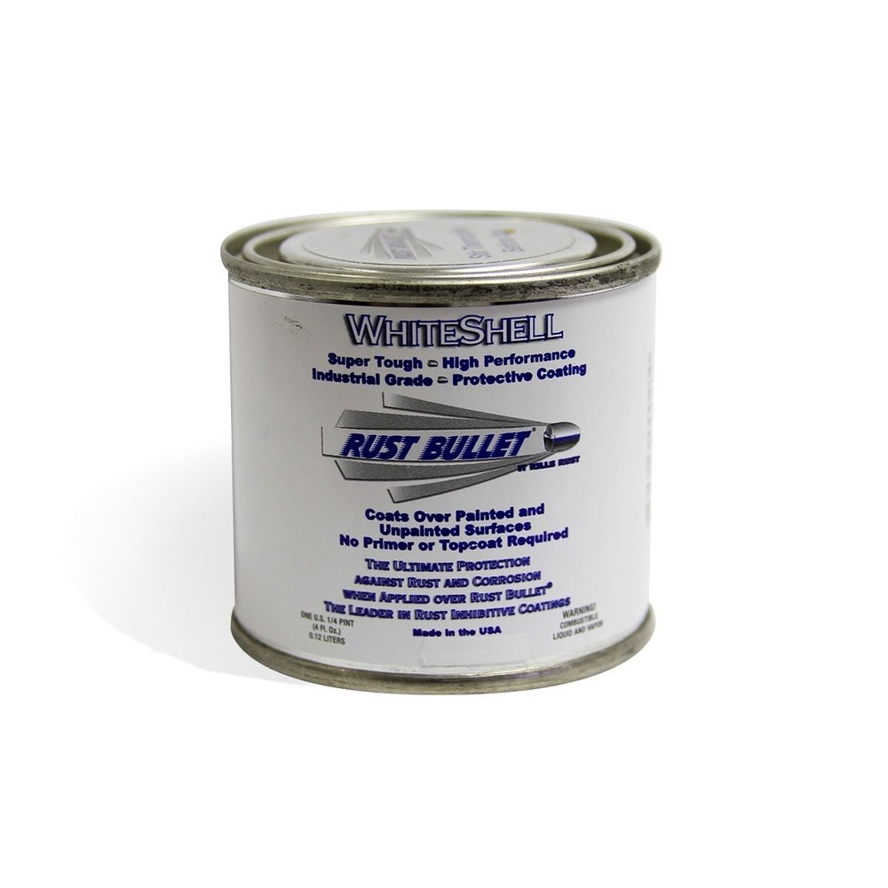 Rust Prevention and Corrosion Control Coating Gloss White 4 oz Small