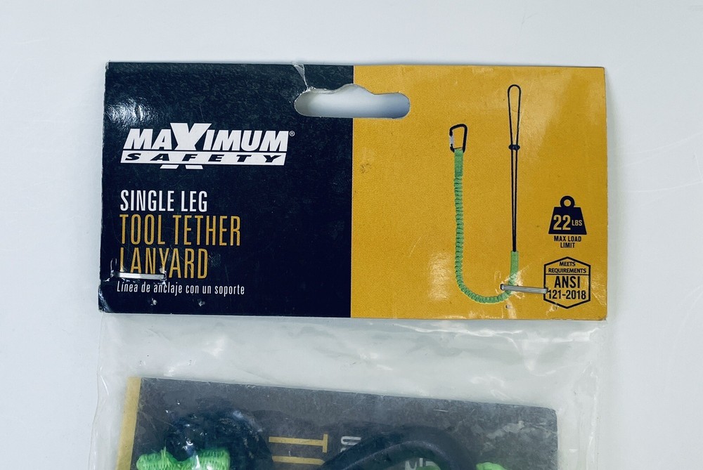 Maximum Safety Tool Tether Lanyard MX533-100011 22lbs Hold