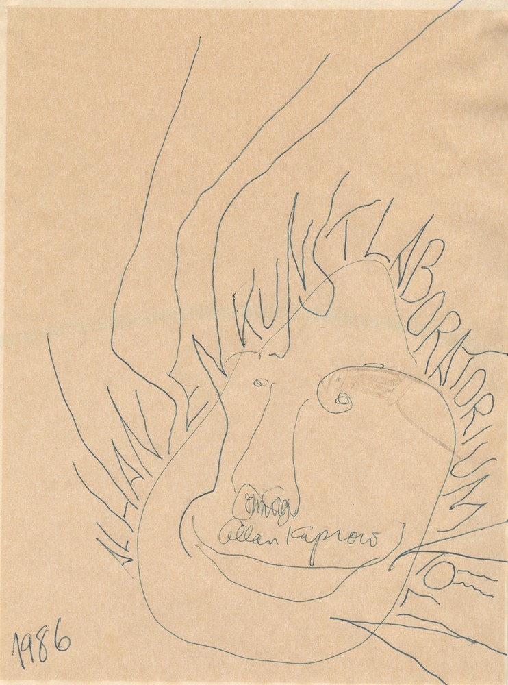 JOHN CAGE: Collaborative Drawing from Kunstlaboratorium Köln, 1986