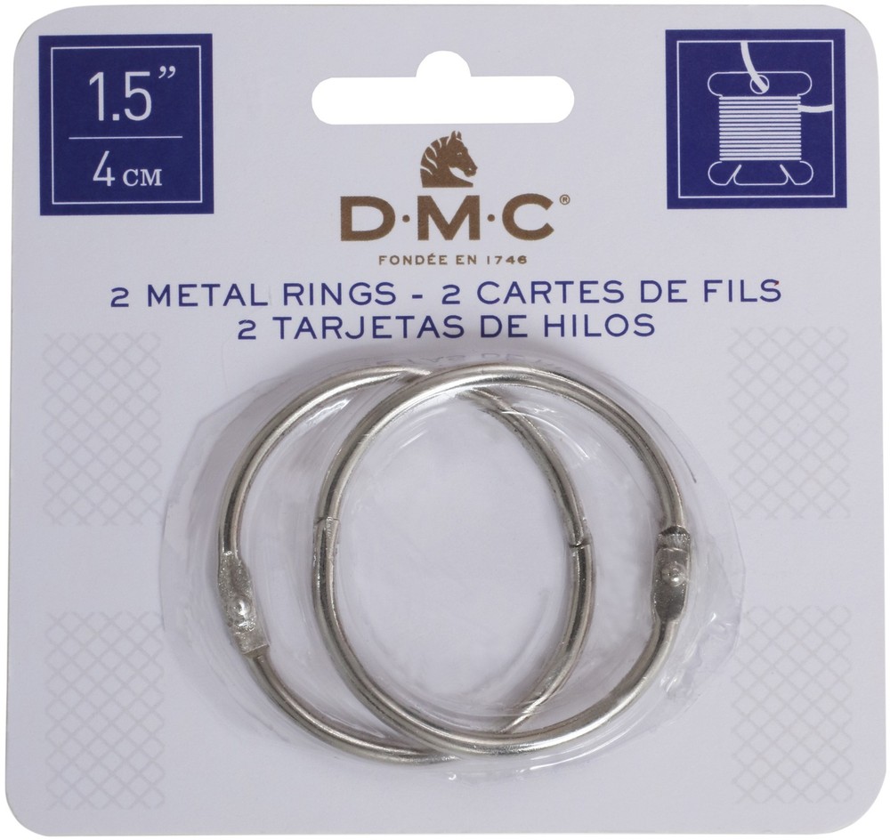 DMC 6109 Metal Rings 1.5"-2/Pkg