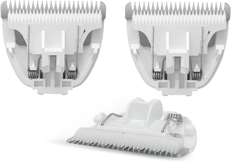 Essential 3-Piece Replacement Blades for Pet Grooming Clippers - Durable & Sharp